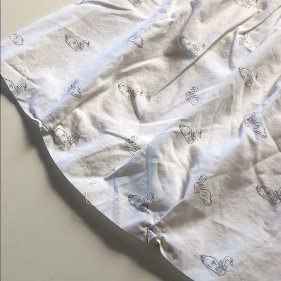 Janie And Jack | White Cap Sleeve Swan Blouse | 3T - Picture 4 of 8